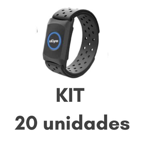 kit 20 und. UCS 838 ANT+ & BLE Pulseira de Frequência Cardíaca